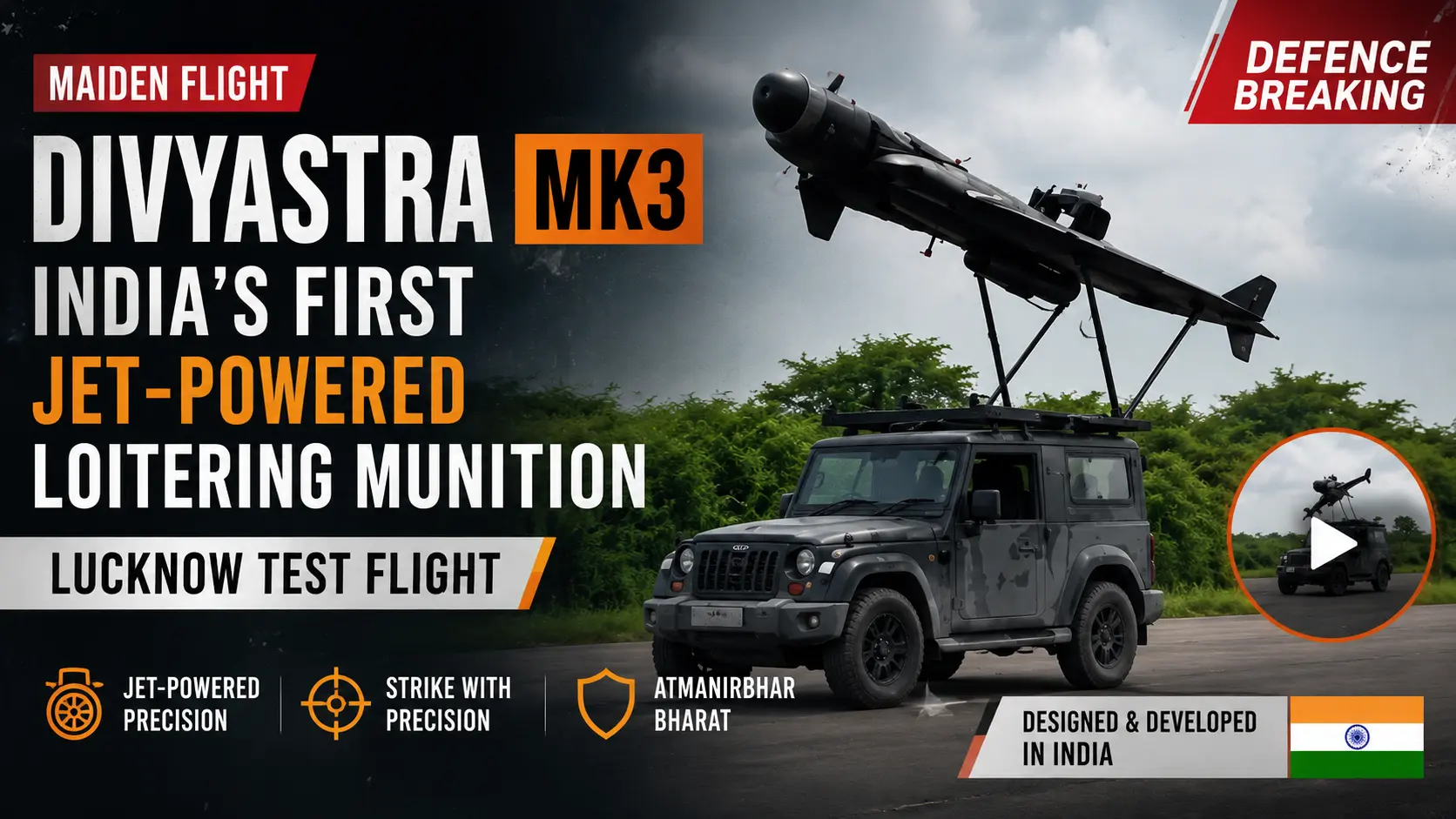 Divyastha MK3: India’s First Indigenous Jet-Powered Strike Weapon Takes Flight | India Today