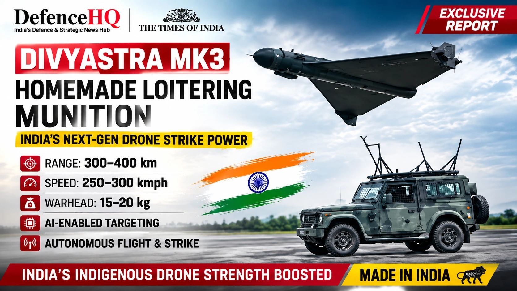 Divyastra Mk 3: How India's Indigenous Drone Blends Missile Speed with UAV Endurance